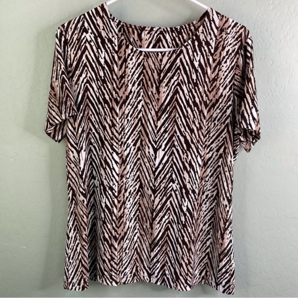 JM Collection Women’s Animal Print Blouse